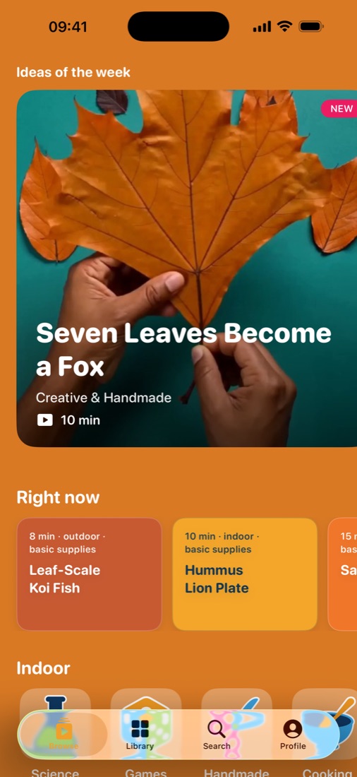 Personalised Browse feed
