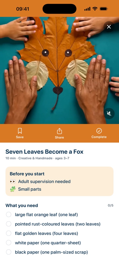 Banaluna playing the Seven Leaves Become a Fox activity